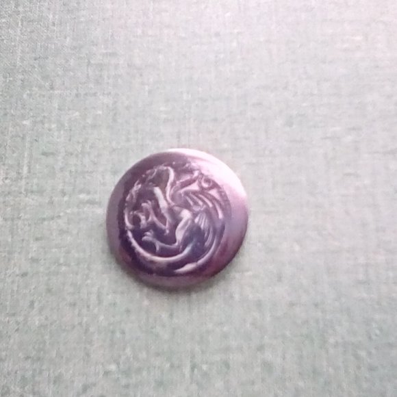 ⚜️Game of Thrones House Crest Targaryen Pin Back Button - Picture 2 of 6